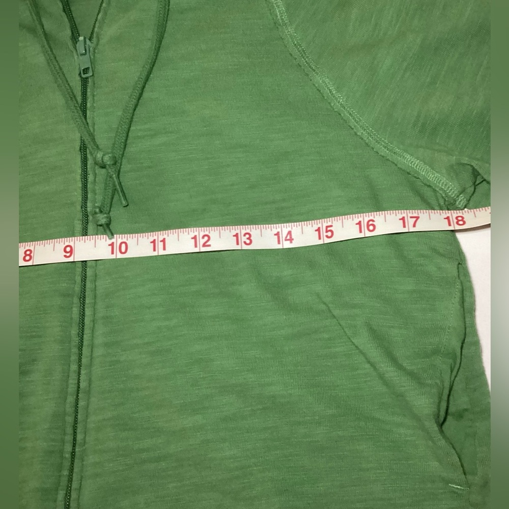 PINK Victoria’s Secret Green Zip-Up Hoodie Jacket - Picture 4 of 8